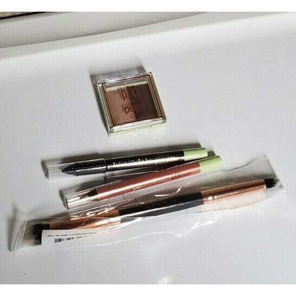 LOT Pixi Mineral Duo Orchid Ornament Silky Eye Pen BlackNoir OpalOvercoat Brush - Picture 1 of 11